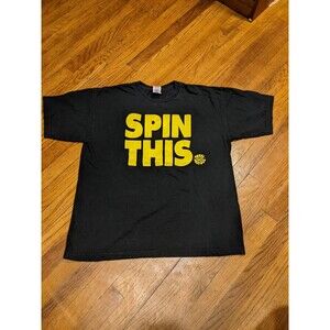 Vintage Wheel Of Fortune Spin This Shirt Mens XL Black Bayside Game Show